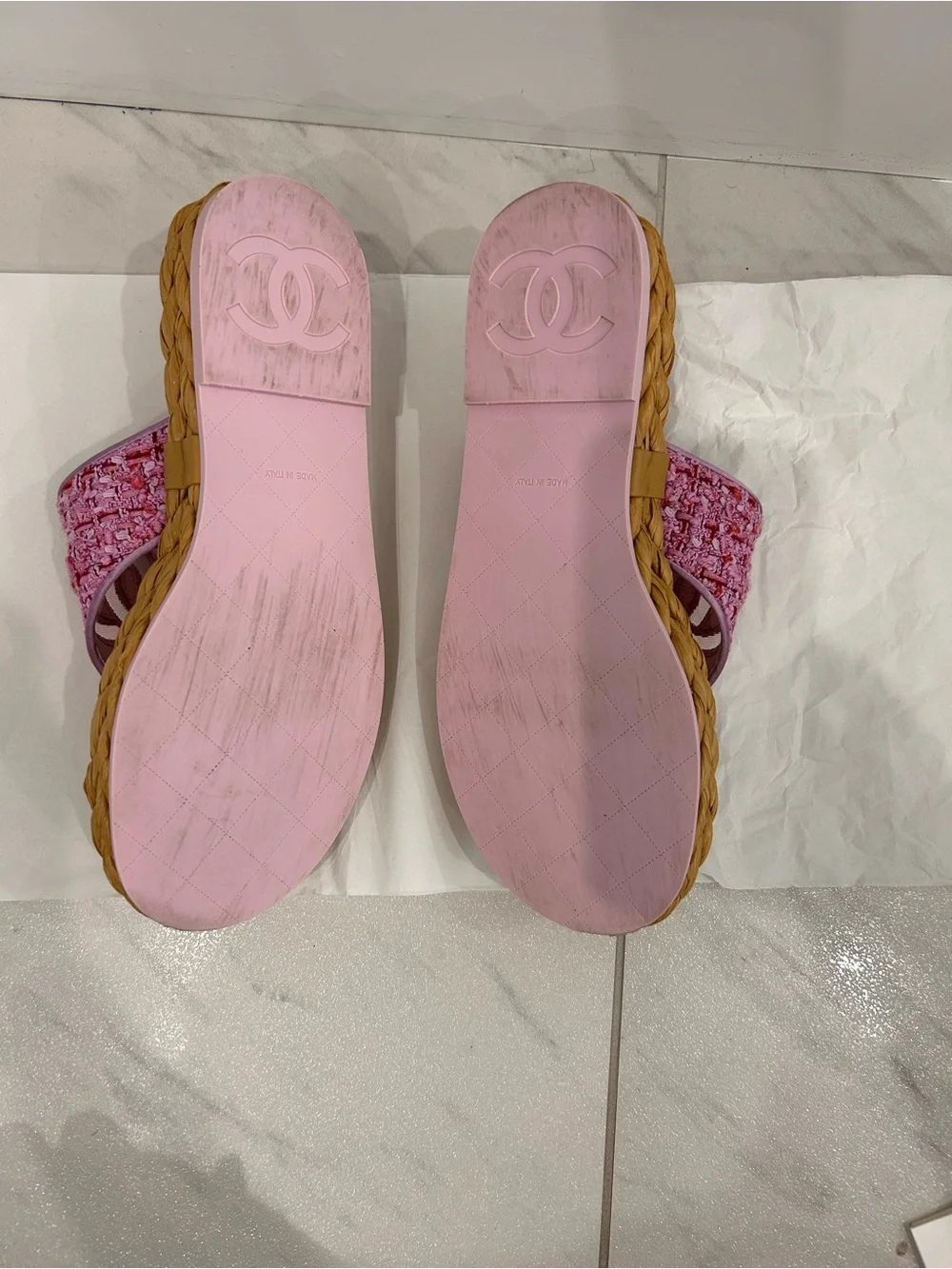 CHANEL thong sandals